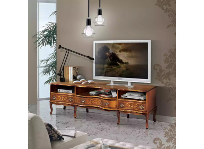 Scaffale TV mobile con cassettiera design classico in legno mobile per TV mobile cassettiere