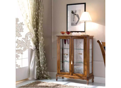 Mobiletto di legno di alta qualità marrone stile classico Vetrina armadio