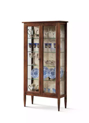 Vetrina in vetro Marrone Sala da pranzo in legno Anrichte Mobili di lusso in Italia