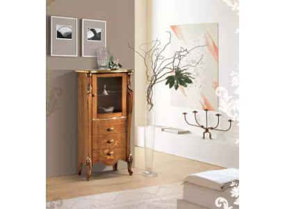 Vetrina marrone classica per sala da pranzo Arredamento di lusso Credenza mobile in legno