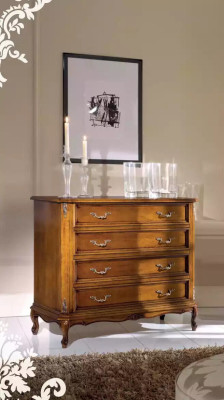 Credenza classica 4 cassetti Anrichte di lusso Mobili in legno per ufficio