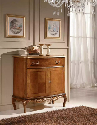 Marrone comò classico Arredamento tavolino in legno Soggiorno Mobile Sideboard