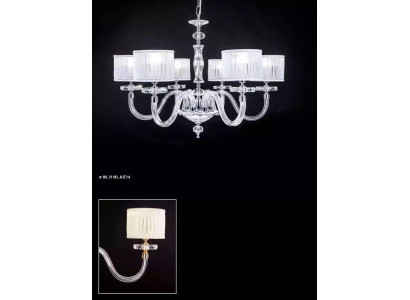 Plafoniera lampadario lampadario lampadario in vetro bianco lampade stile antico.