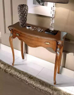 Marrone lussuoso tavolino consolle con cassetto mobili in legno design camera da letto nuovo
