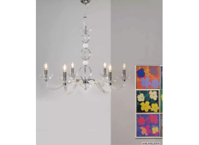 Kristalluster Plafoniere Lampade a sospensione Lampadari 6x Lampade nuove