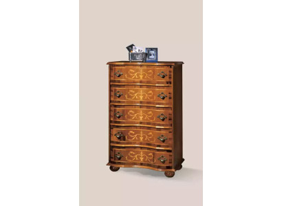 Classico mobile da soggiorno in legno di design con cassetti della console.