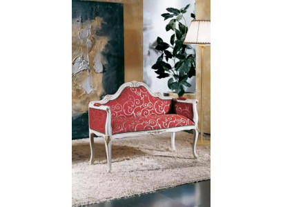 Design Mobili Italiani Divano a 2 Posti Sofa Divano Imbottito Lounge Couch