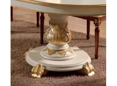Tavolo da pranzo di lusso ovale bianco tavoli da pranzo in legno mobili italiani Art déco nuovi