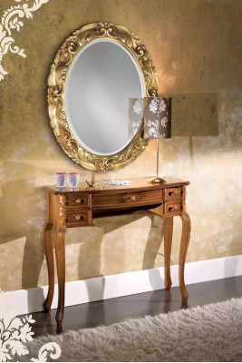 Tavolo da console classico in legno marrone design nuovo mobili