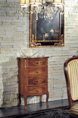 Mobile classico di lusso in legno marrone design mobili per il soggiorno.