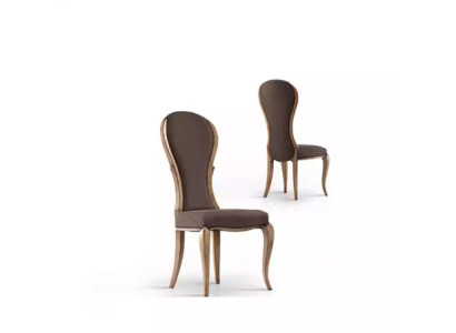 Sedia da pranzo di lusso in legno marrone design italiano mobili nuovi