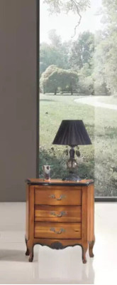 Comodino con 3 cassetti mobile in legno design mobili italiani nuovi