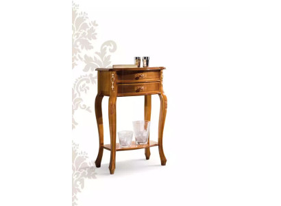 Tavolino classico in legno, tavolino con ripiano in legno di alta qualità, consolle con cassetti