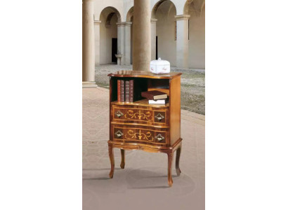 Classico comò marrone 2 cassetti Mobili di lusso in legno per il soggiorno Nuovo.