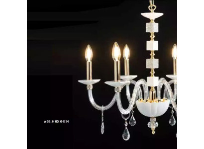 Lampadario a goccia bianco in cristallo lussuoso lampadario lampada illuminazione