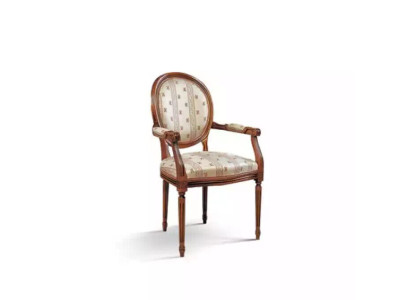 Sedia con braccioli Sedia da pranzo in legno Poltrona design Beige