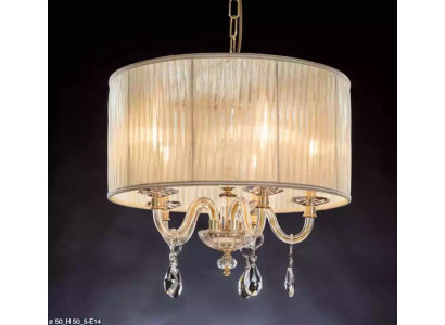 Regale lampadario di lusso a soffitto in oro lustro reale