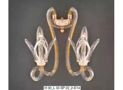 Design applique da parete Lampada da parete di lusso Luce Lampada Lampade da parete in cristallo nuova