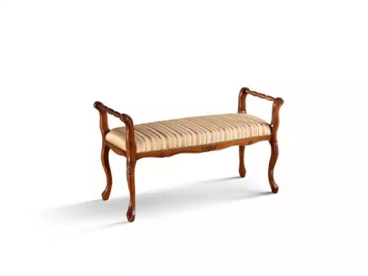 Panca da soggiorno, classica panchina imbottita in tessuto 101x40x57.