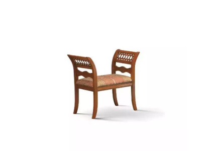 Panchina Imbottita in Stoff Stile Sedia Classico Mobili da Soggiorno di Design