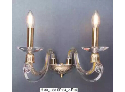 Lampada da parete classica Lampadario Lampade da parete Luce in cristallo