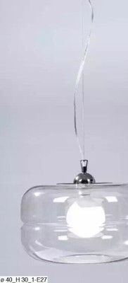 Lampadario moderno trasparente a sospensione lampadario a soffitto Lüster design.