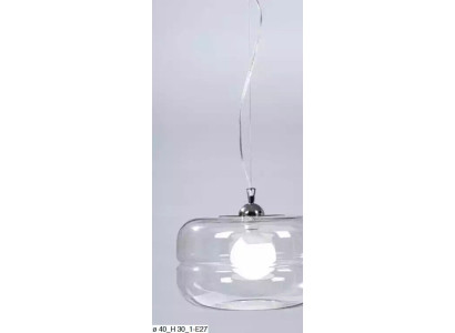 Lampadario moderno trasparente a sospensione lampadario a soffitto Lüster design.