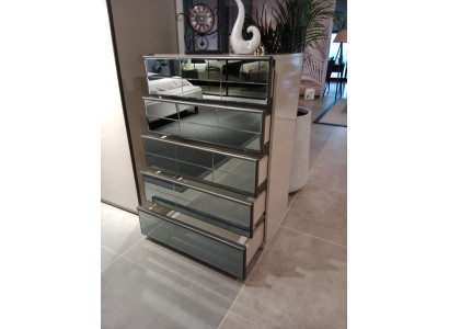 Comò vetro Comò Armadio Moderno Contenitore Camera da letto Loft Nuovo