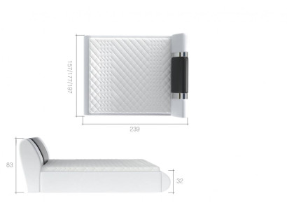 Letto Boxspring di lusso Nero Bianco Letti Mobili da camera da letto Design Doppio Hotel