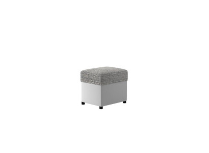 Hocker Pouf Poggiapiedi Mobili Casa Sedie Tessuto Grigio