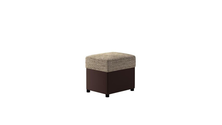Hocker Pouf Poggiapiedi Mobili Casa Sedie Tessuto Grigio