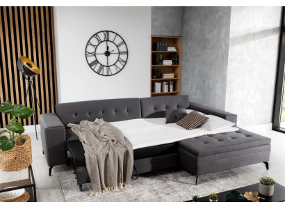 Design divano a L angolare in tessuto per soggiorno nuovo