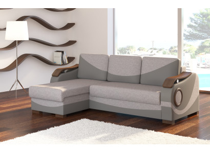 Funzione letto Divano letto angolare con funzione tessuto in tessuto in tessuto da divano.