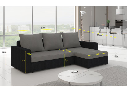 Design divano angolare divano letto funzione letto divano pelle imbottita tessuto divani Nuovo 502