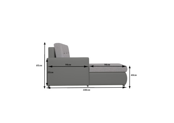 Design divano a angolo Ottavio con funzione letto, divano letto living, divani letto, divano.