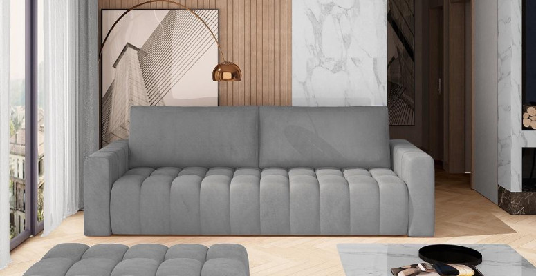 Classico divano a tre posti imbottito in tessuto divano a tre posti in stoffa nuovo.