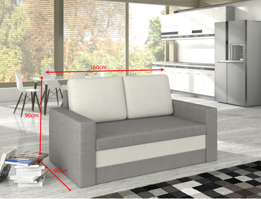 Divano design Wave 3 posti con funzione letto, divano imbottito, divano letto, divani, divani.