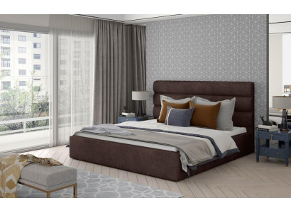 Letto design, letto imbottito, letto matrimoniale, letti reali, letto matrimoniale, camera da letto, NUOVO.