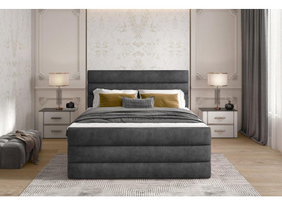 Letto boxspring di lusso, letti di design, arredamento per hotel, letto matrimoniale 140/160/180x200