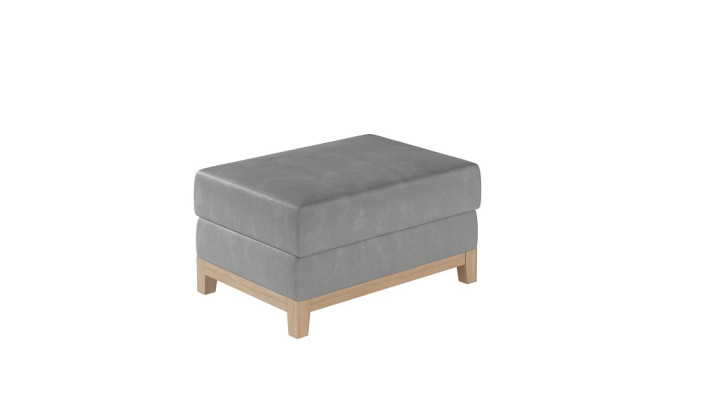 Design Pouf Poggiapiedi Pouf Ottomana Sedia Chaise Imbottita Pufa Blu