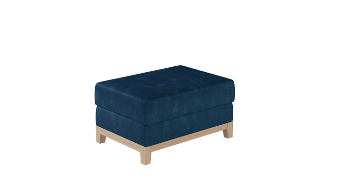 Design Pouf Poggiapiedi Pouf Ottomana Sedia Chaise Imbottita Pufa Blu