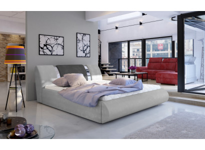 Lussuosa decorazione per letto da camera da letto, design imbottito 180x200 cm, letto doppio da hotel