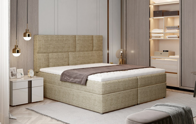 Lusso Designer Letto imbottito Letti Letto Designer Boxspring Tessile 180x200