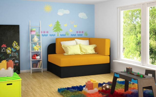 Divano per bambini angolare divano divano imbottito divano letto funzione letto contenitore stanza