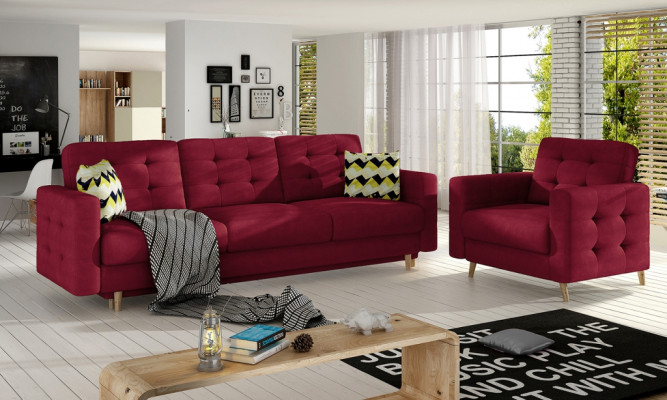 Divano Chesterfield imbottito 3+1 posti, divani imbottiti, divanetti, divani.