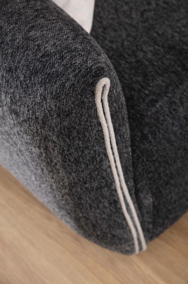 Divano di lusso 4 + 1 in pelle marrone.