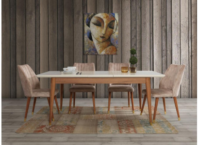 Tavolo da pranzo soggiorno Stile Moderno Design Tavolo Legno Mobili di lusso Tavoli