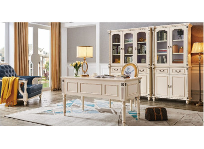 Scrivania Poltrona Armadietto per documenti Office Set Classico Arredamento per ufficio Nuovo 3 pezzi