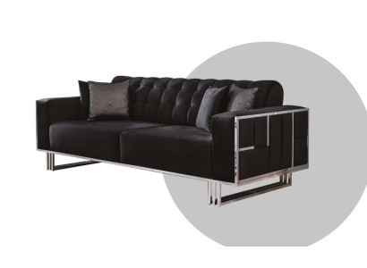 Tre posti divano Divano Mobili Arredamento Divani Divani Neri Imbottiti