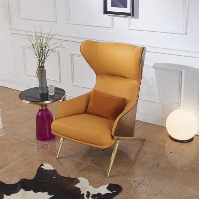 Poltrona Designer Poltrona Poltrona Imbottita Decorativa Moderna Relax Poltrona in Pelle di Lusso
